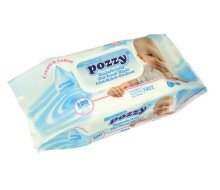 Pozzy Mega Baby Wet Wipes w/Cap - Blue