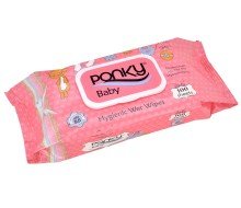 Ponky Baby Wet Wipes w/Cap - Pink