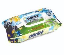 Ponky Baby Wet Wipes w/Cap - Play Time